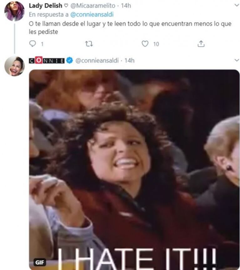 Connie Ansaldi y su divertido tweet sobre los hombres y las toallitas femeninas:  "¡Increíble las cosas insólitas con que regresan!"