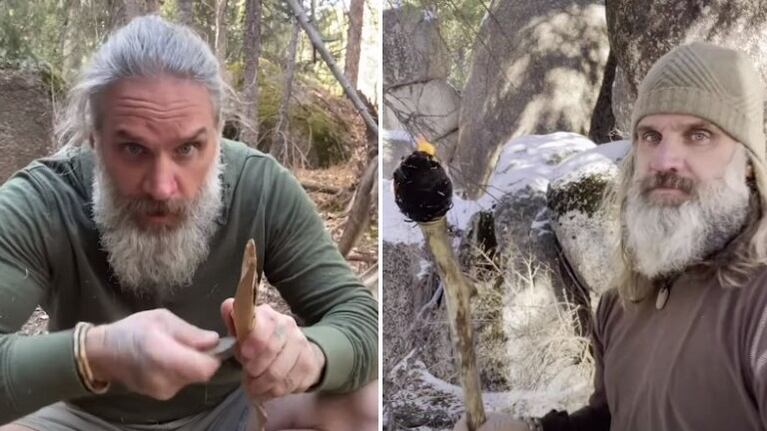 Conoce a Donny Dust, el cavernícola profesional que comparte trucos y consejos para sobrevivir en la naturaleza