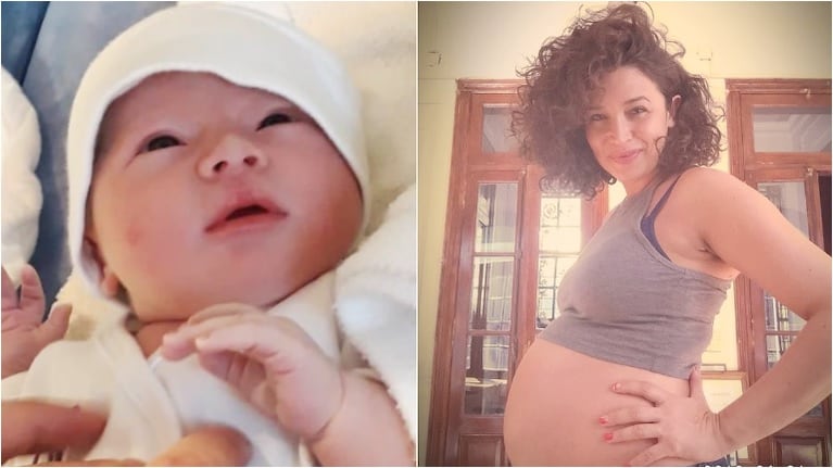 Conocé a Rita, la primera hija de Julia Mengolini y Federico Vázquez (Fotos: Instagram)