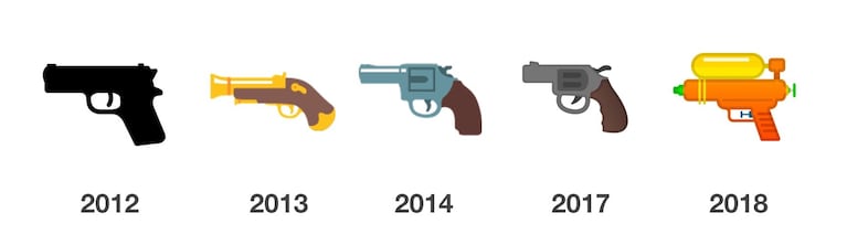 Conocé por qué Google cambió el emoji de la pistola