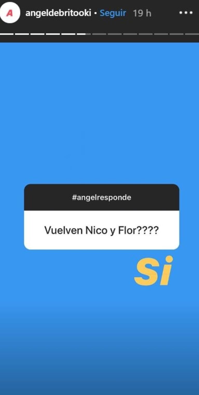 Contundente definición de Ángel de Brito sobre Flor Vigna y Nico Occhiato: ¿vuelven a estar juntos?