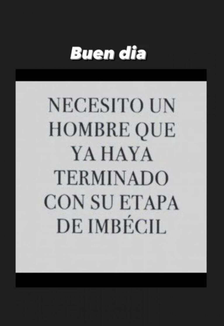 Contundente exigencia de Morena Rial: "Necesito un hombre que ya haya terminado con su etapa de imbécil"