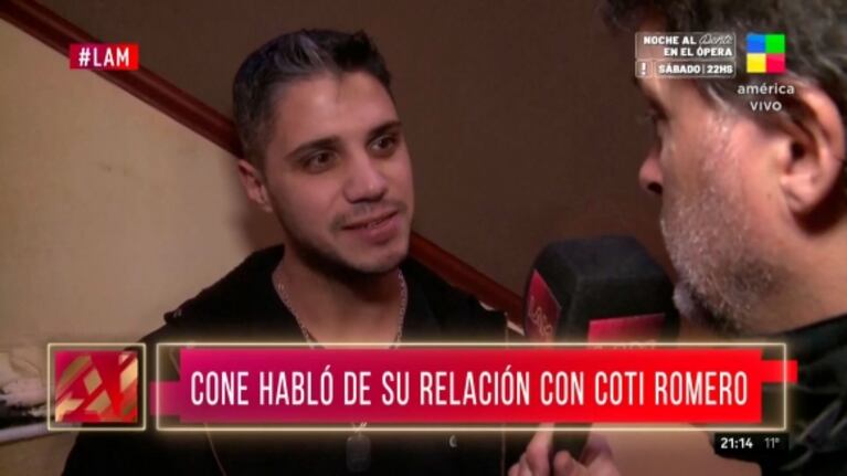 Contundente frase del Conejo sobre cómo quedó su relación con Coti Romero tras la separación