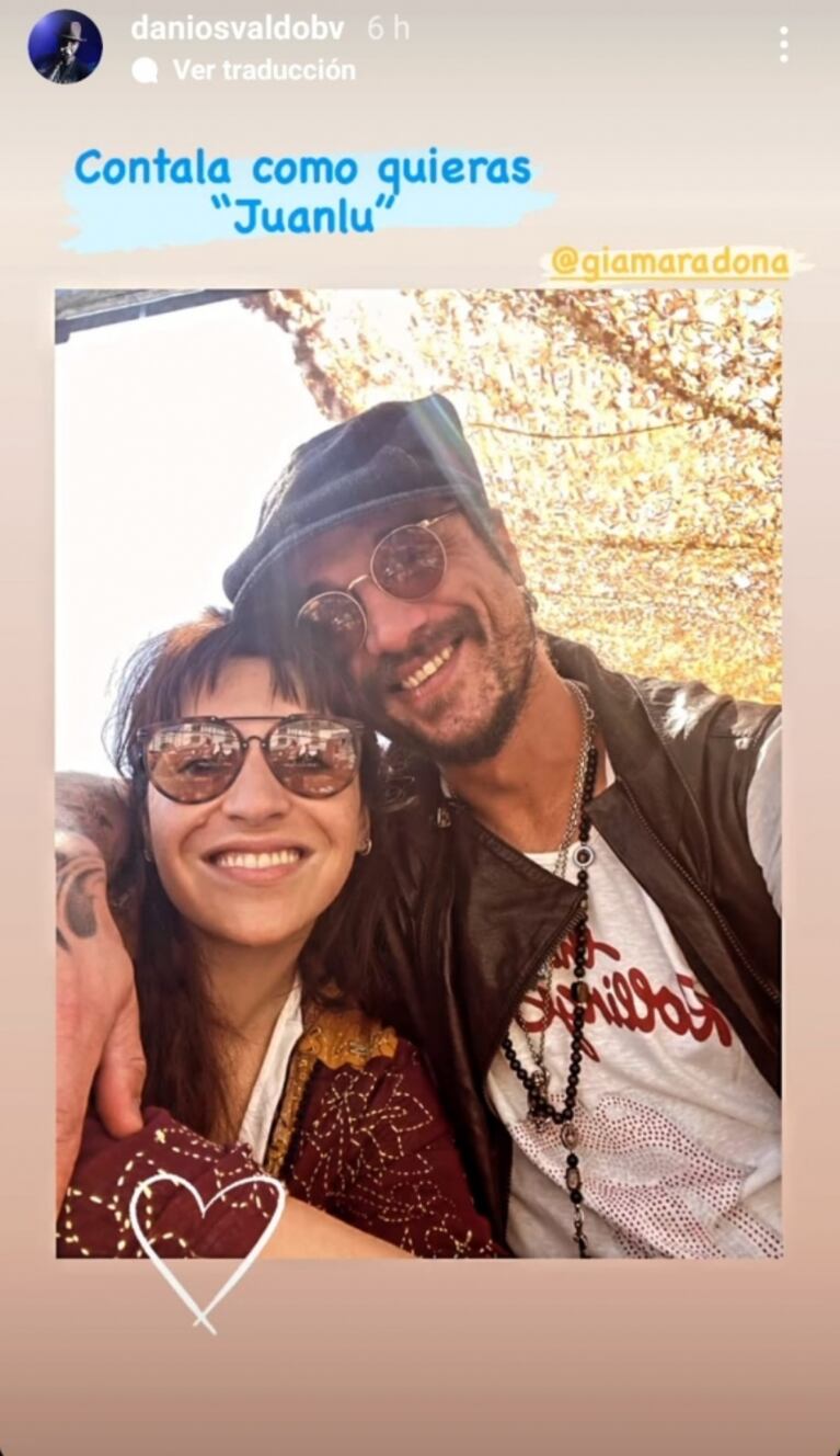 Contundente posteo de Daniel Osvaldo tras los rumores de separación con Gianinna Maradona: "Contala como quieras"