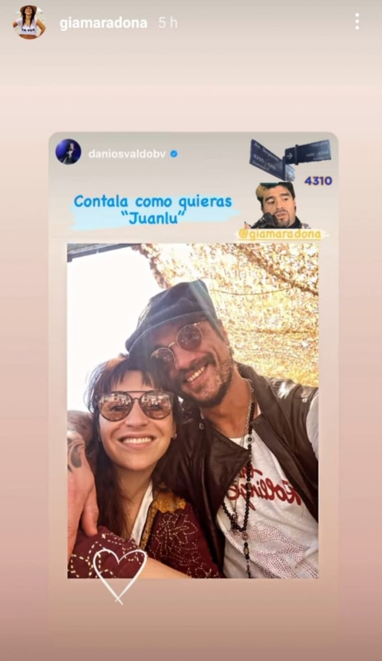 Contundente posteo de Daniel Osvaldo tras los rumores de separación con Gianinna Maradona: "Contala como quieras"
