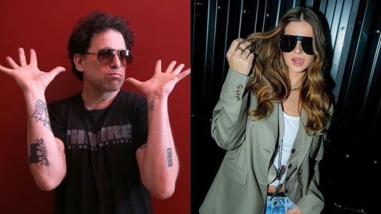 Contundente respuesta de Andrés Calamaro luego de que China Suárez fuera acusada de plagiar una de sus canciones (Fotos: Web e Instagram)