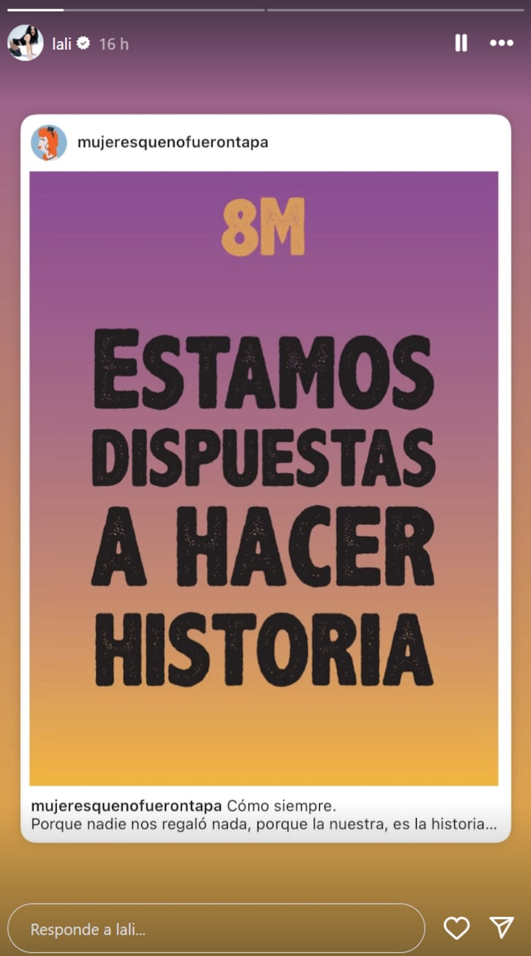 Contundentes mensajes de las famosas en el Día Internacional de la Mujer: “¿Por qué marchamos?”