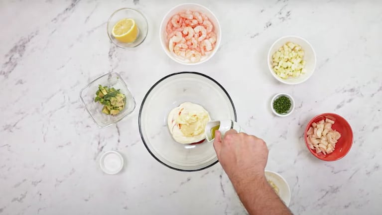 Copa de camarones, un plato que requiere ser metódico en el paso a paso. Foto: Cucinare TV
