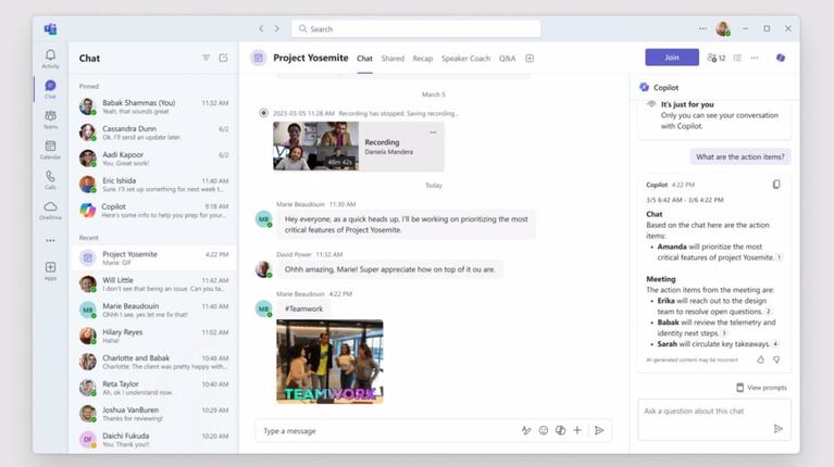 Copilot tendrá más capacidades para las reuniones en Teams