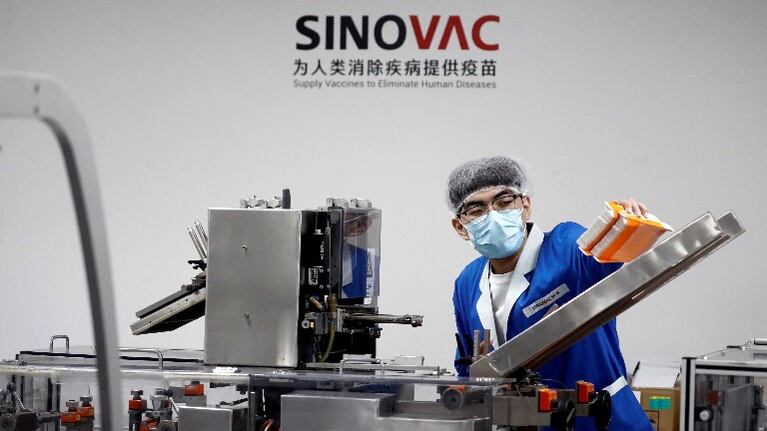 Coronavirus: Brasil recibió 120 mil dosis de vacuna china. Foto: Reuter.
