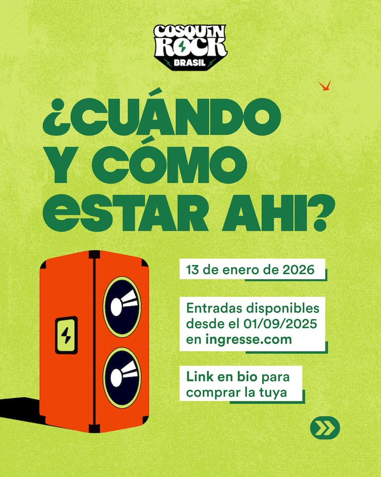 Cosquín Rock Brasil 2026: cuándo y cómo comprar las entradas