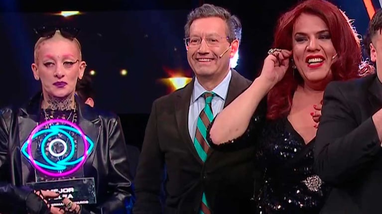 Costa y Furia en la gala fina de Gran Hermano (Foto: captura Telefe)