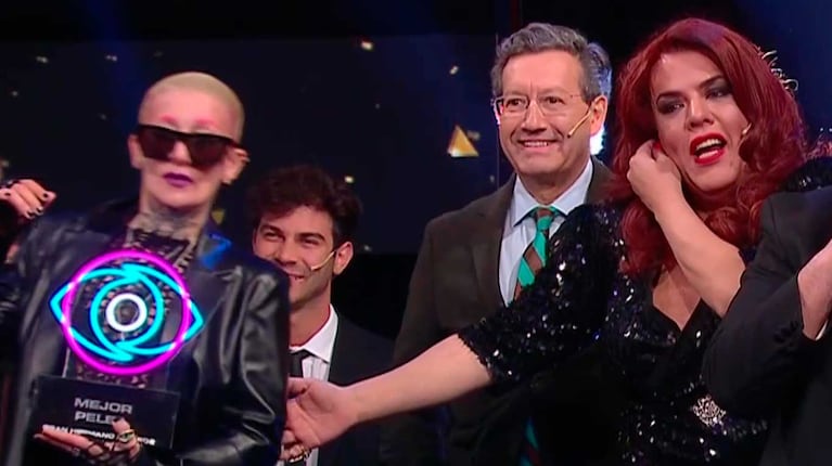 Costa y Furia en la gala fina de Gran Hermano (Foto: captura Telefe)