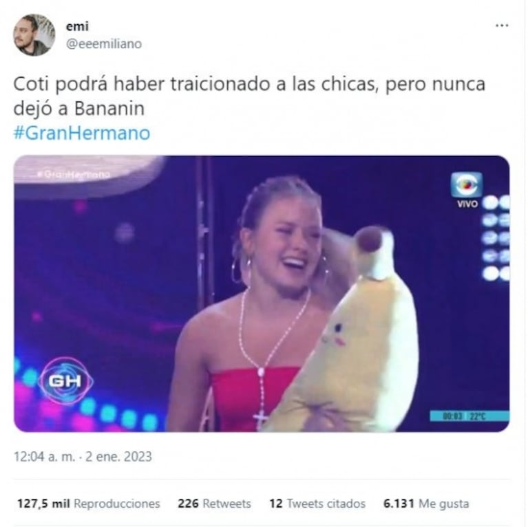 Coti fue eliminada de Gran Hermano 2022 y las redes estallaron de memes