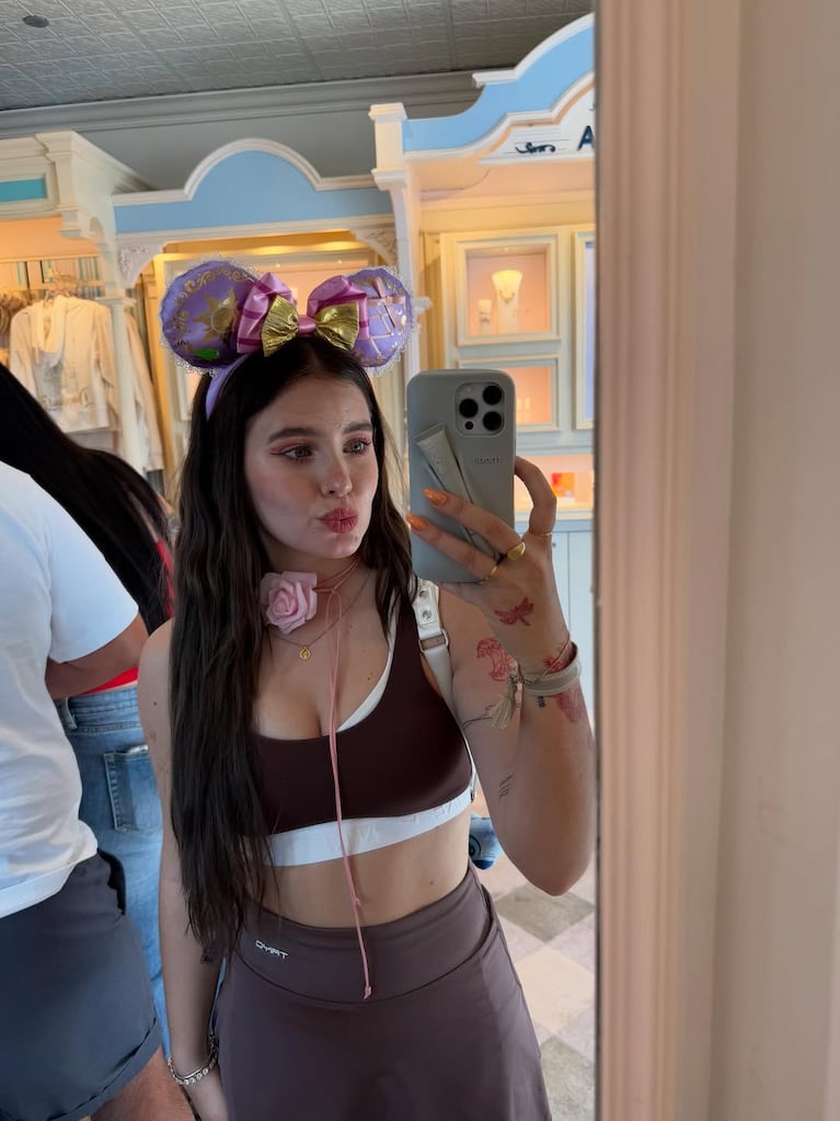 Coti Romero, de viaje en Disney (Foto: Instagram @cotyrommero)