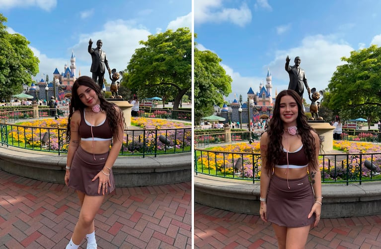 Coti Romero, de viaje en Disney (Foto: Instagram @cotyrommero)
