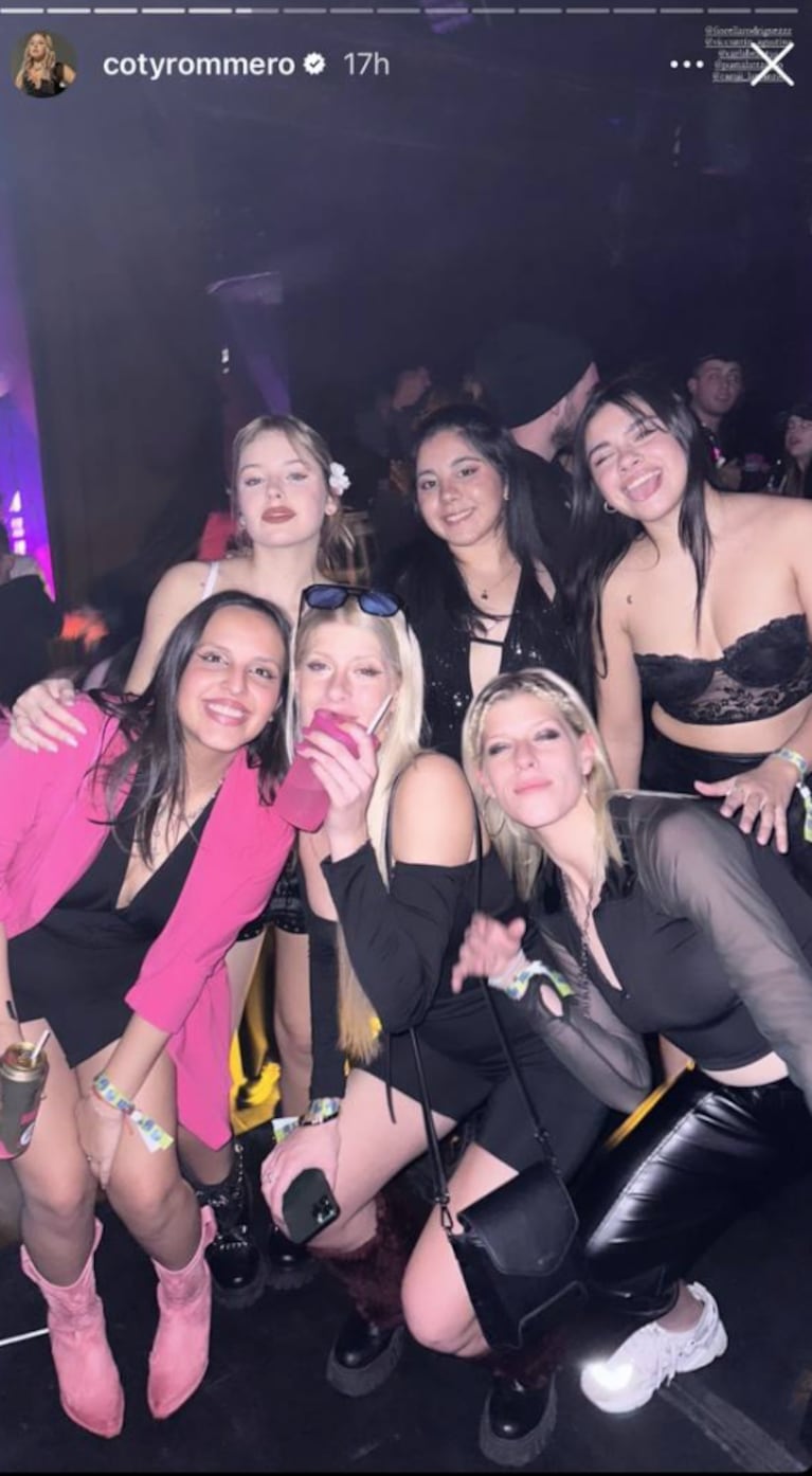 Coti Romero fue a bailar con Camila y Flor Lattanzio: los looks en la Bresh