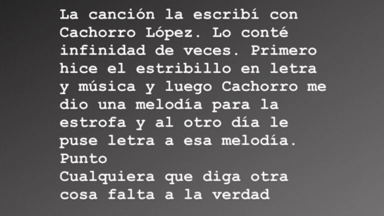 Coti Sorokin, al cruce de Diego Torres por Color esperanza: "Hizo infinidad de notas dando a entender que la escribió él, y me cansé"