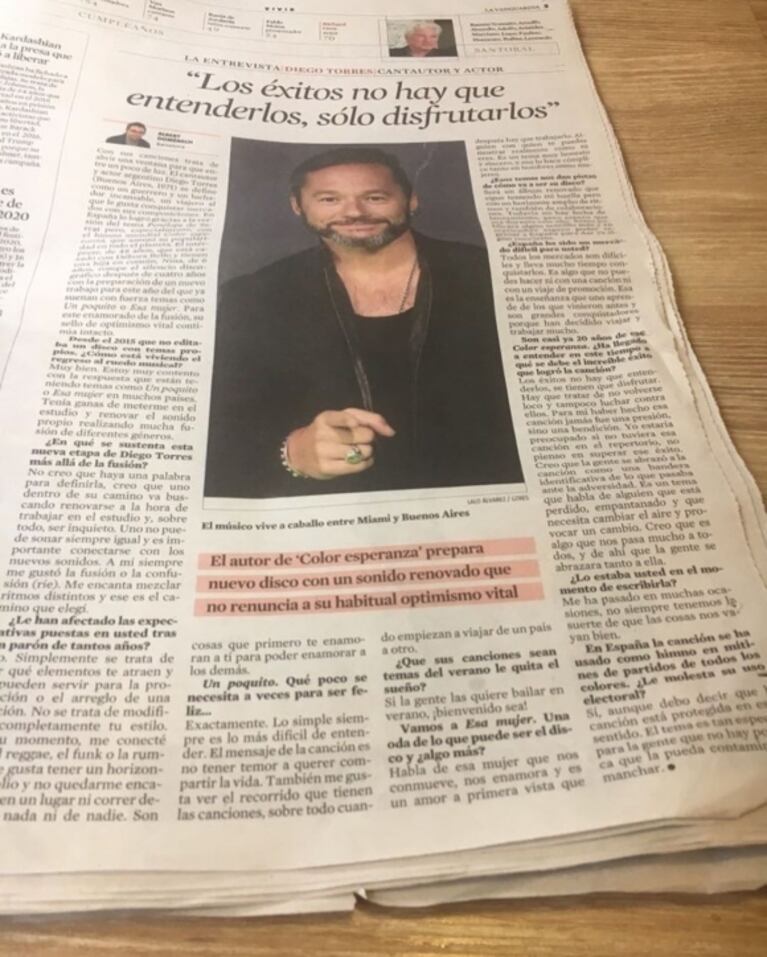 Coti Sorokin, al cruce de Diego Torres por Color esperanza: "Hizo infinidad de notas dando a entender que la escribió él, y me cansé"