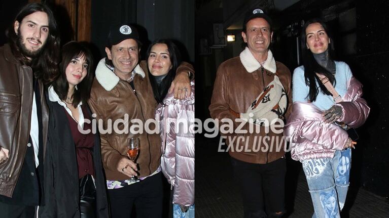 Coti Sorokin festejó su cumpleaños con Cande Tinelli y dos de sus hijos (Fotos: Movilpress)