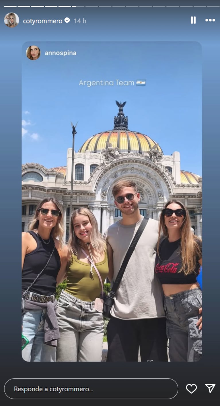 Coti y Nacho en México. Foto: IG |cotyrommero