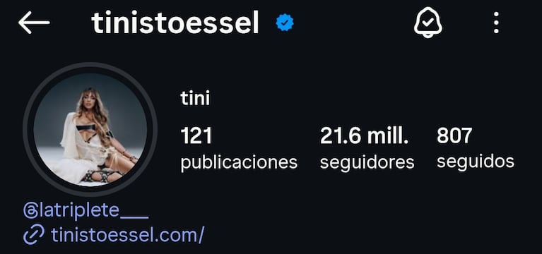 Crece la preocupación por un extraño comportamiento de Tini Stoessel en redes sociales | Créditos: Captura Instagram @tinistoessel