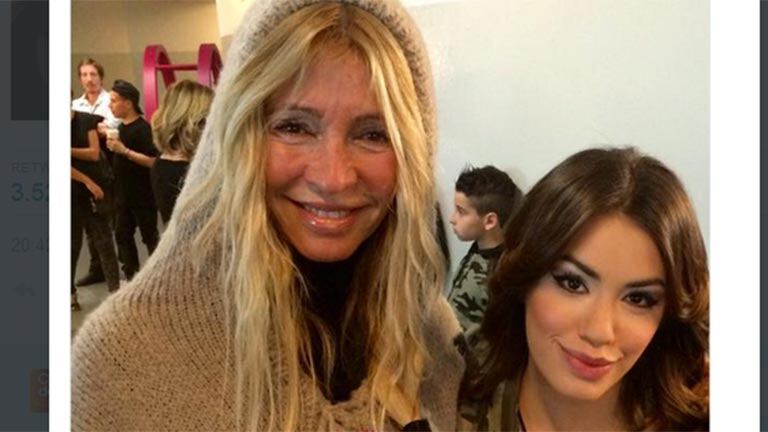 Cris Morena y Lali Espósito juntas. Foto: Twitter.