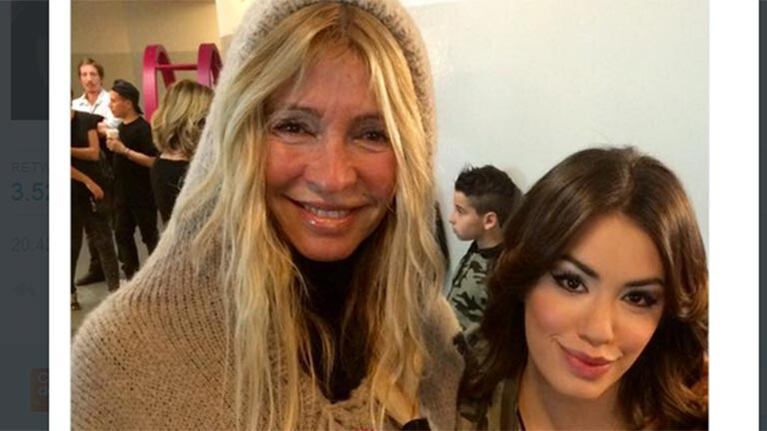 Cris Morena y Lali Espósito juntas. Foto: Twitter.