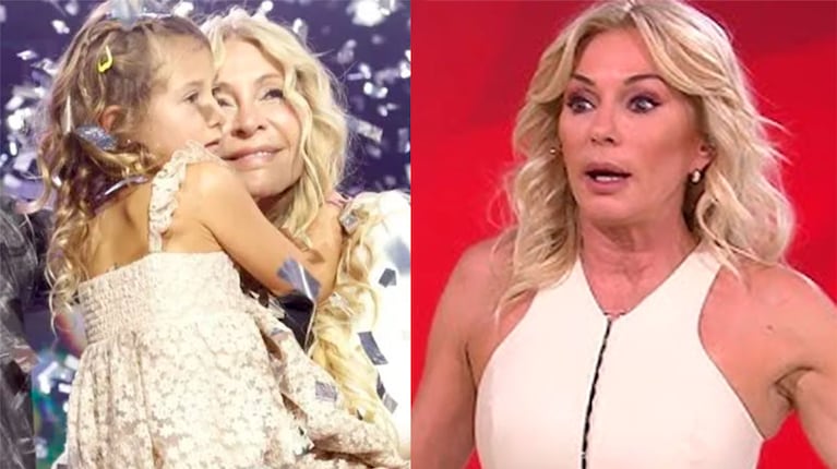 Cris Morena y su nieta Mila, Yanina Latorre (Fotos: Cris Morena Day y captura de América).