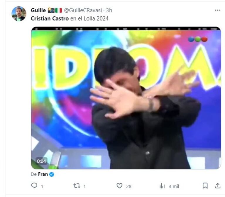 Cristian Castro en Lollapalooza Argentina 2024: los desopilantes memes tras conocerse el line up