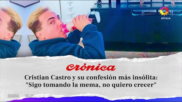 Cristian Castro (Foto: captura de eltrece).