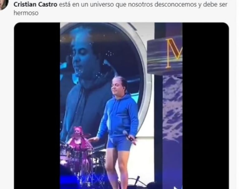 Cristian Castro se quitó la ropa en pleno show de Miranda! y fue furor en redes: el video