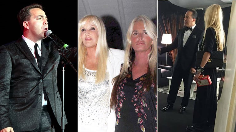 Cristian Castro y un insólito momento con Mecha Sarrabayrouse (Fotos: Web y Muy). 