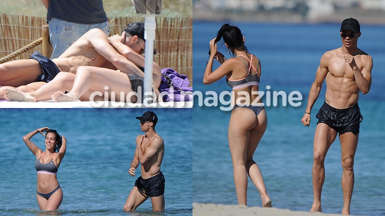 Cristiano Ronaldo y Georgina Rodríguez, enamorados en Ibiza  (Fotos: GrosbyGroup).