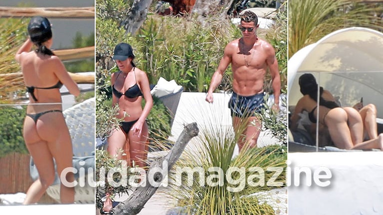 Cristiano Ronaldo y su novia modelo, una pareja súper sexy en las playas de Ibiza. (Foto: Grosby Group)