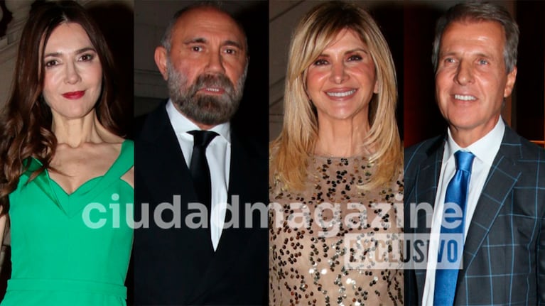 Cristina Pérez, Gabriel Lage, Débora Plager, Martín Redrado en la noche porteña (Foto: Movilpress).
