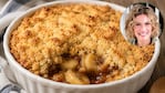 Crumble de banana y dulce de leche de Maru Botana. Foto: montaje