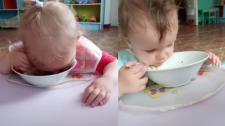 Cuando el sueño es mayor que el hambre, estas niñas lo tienen claro