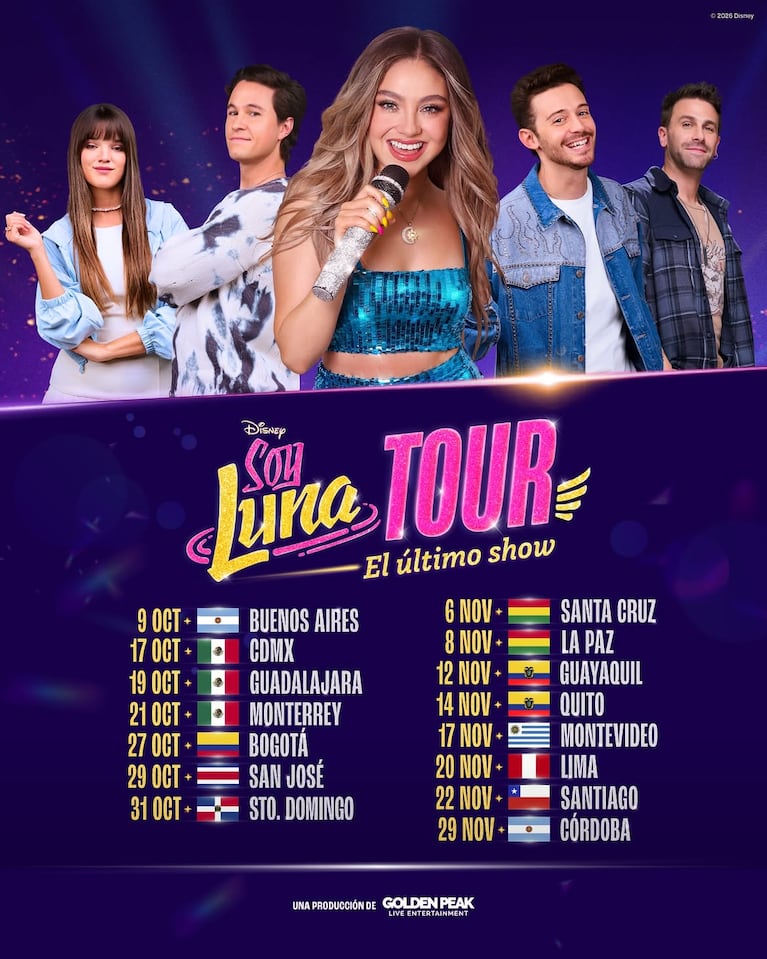 Cuándo y donde será Soy Luna, el último tour