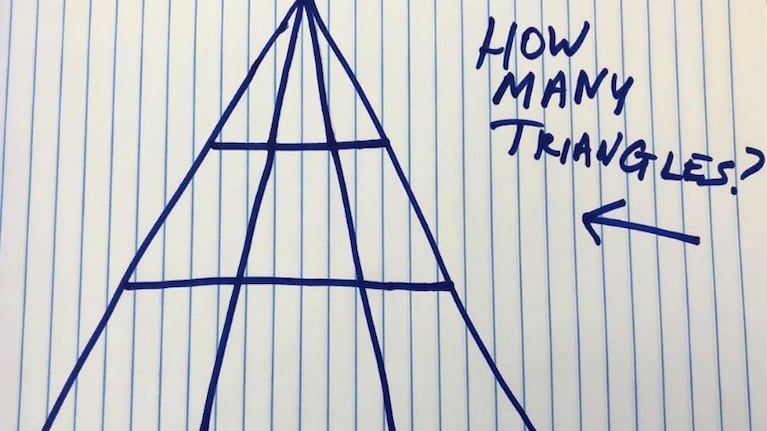 ¿Cuántos triángulos ves?