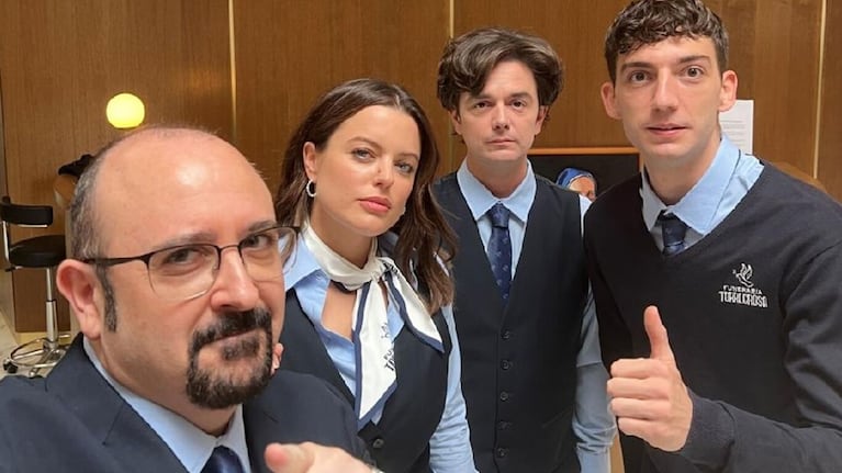 Cuatro de los actores que trabajan en Muertos SL en Netflix.