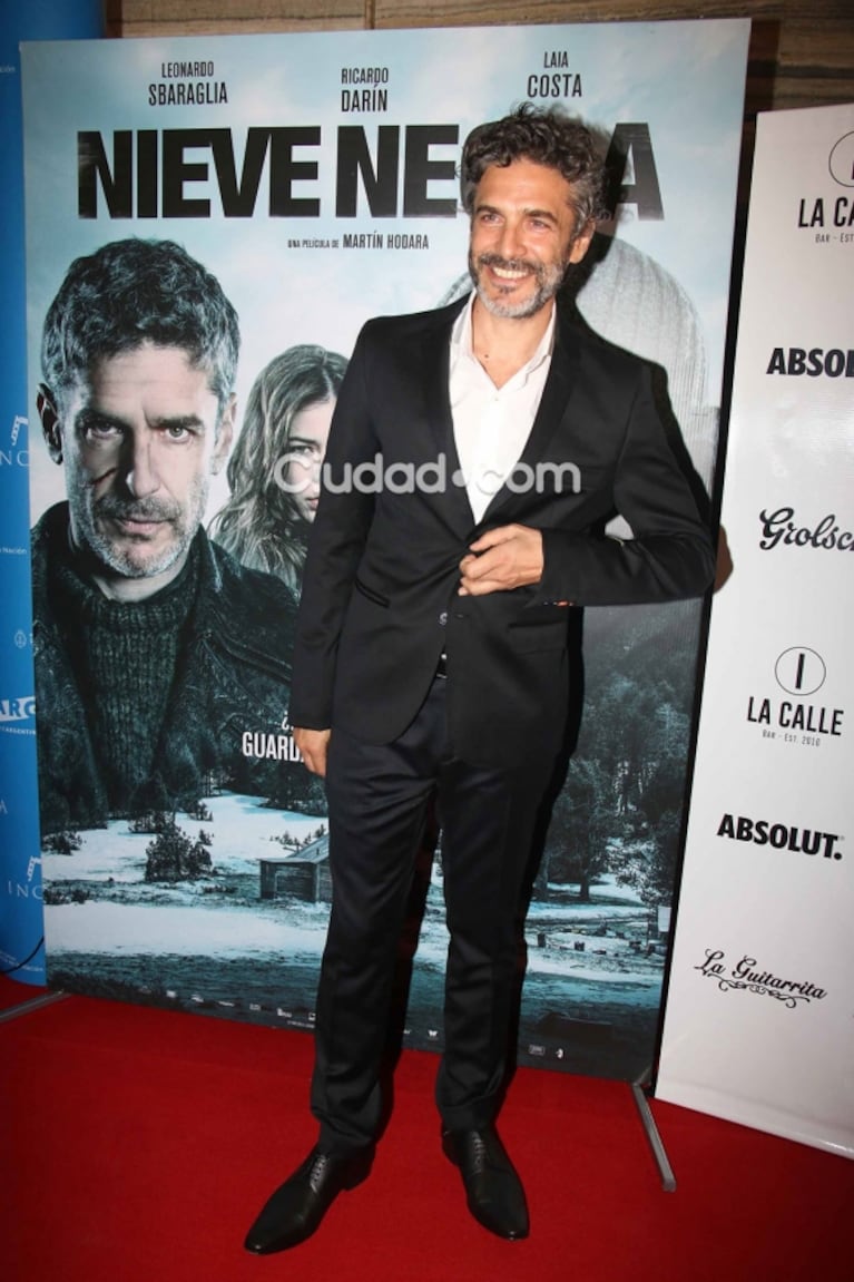 Cumbre de famosos en la avant premiere de Nieve negra, la nueva película de Darín y Leo Sbaraglia