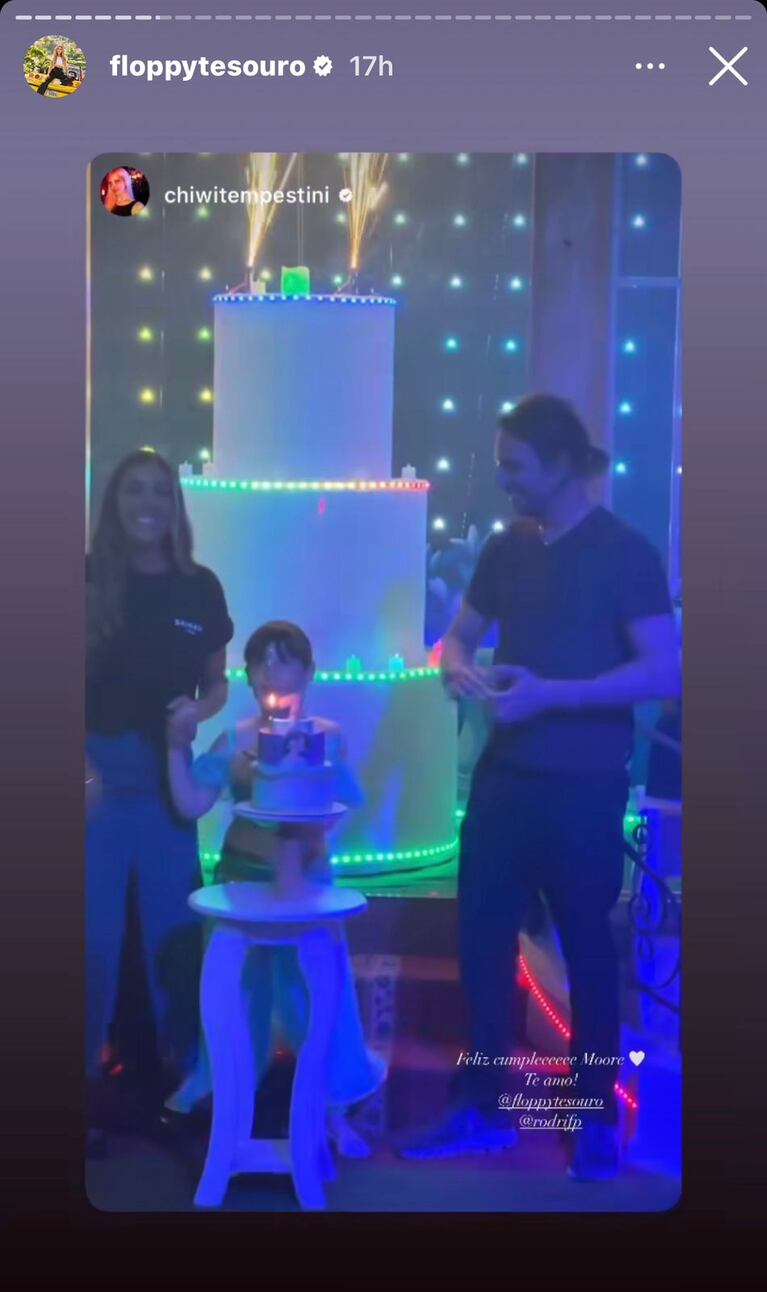 Cumpleaños hija de Floppy Tesouro (Foto: Instagram).