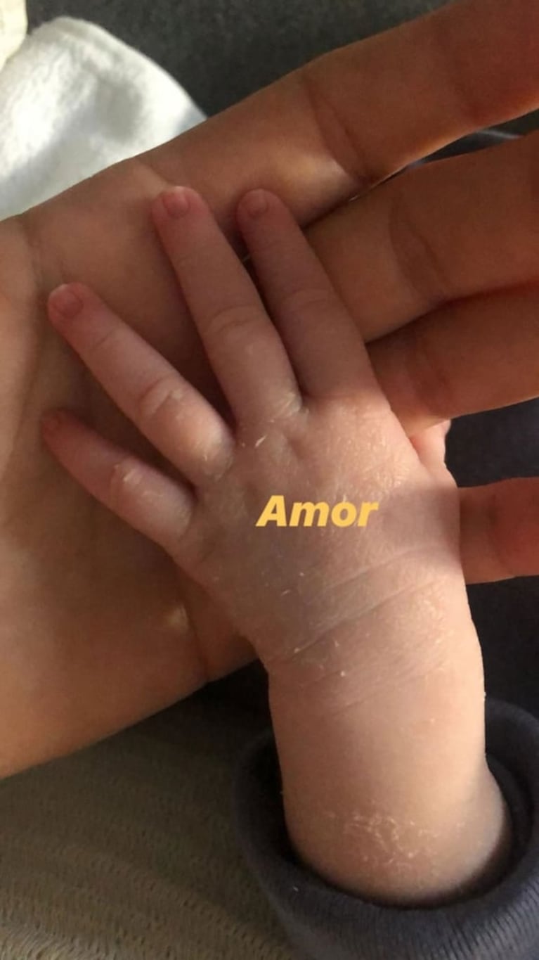 ¡Cumplió una semana de vida! Las primeras fotos de Miel, la bebé de Mike Amigorena y Sofía Vitola: "Amor"