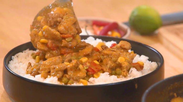 Curry de pollo thai: receta fácil, paso a paso