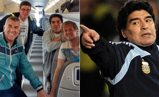 Dady Brieva, ácido con Diego Maradona (Foto: Twitter y Web)