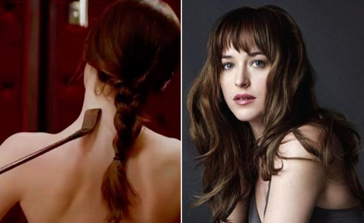 Dakota Johnson se llevó un látigo de regalo. (Fuente: web)