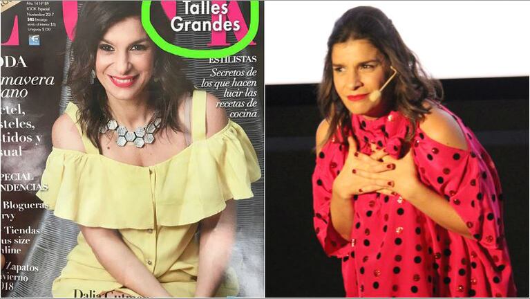 Dalia Gutmann y la tapa de una revista de moda que encendió la polémica sobre los talles grandes: Que no nos...