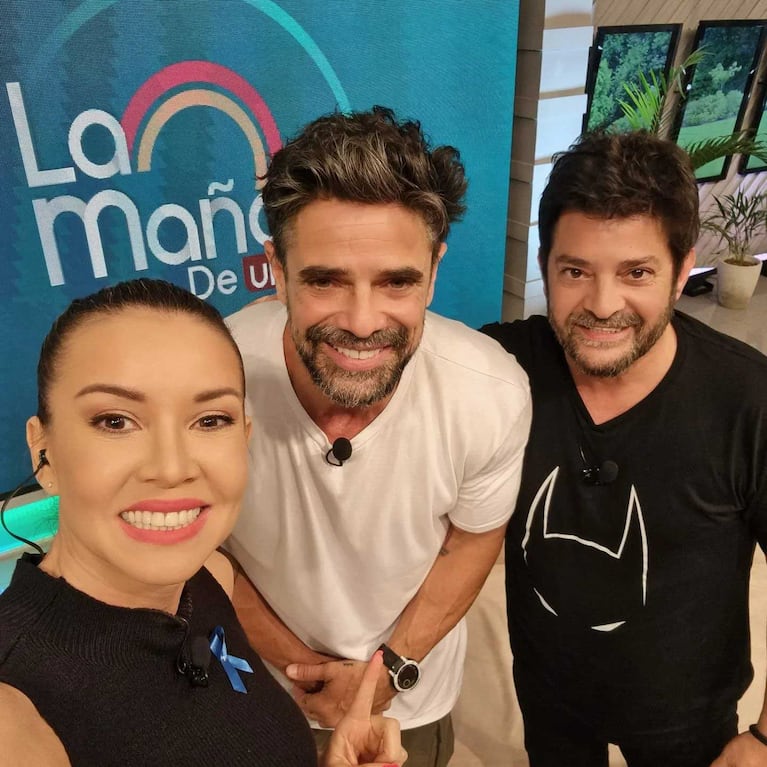 Dallys Ferreira, Luciano Castro y Pablo Rago (Foto: Instagram @dallysferreira)