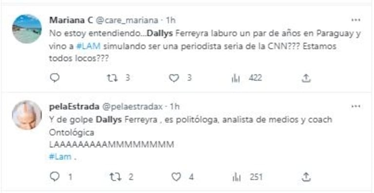 Dallys Ferreira opinó sobre Argentina y generó polémica: "Son pobres, pero los extraño"